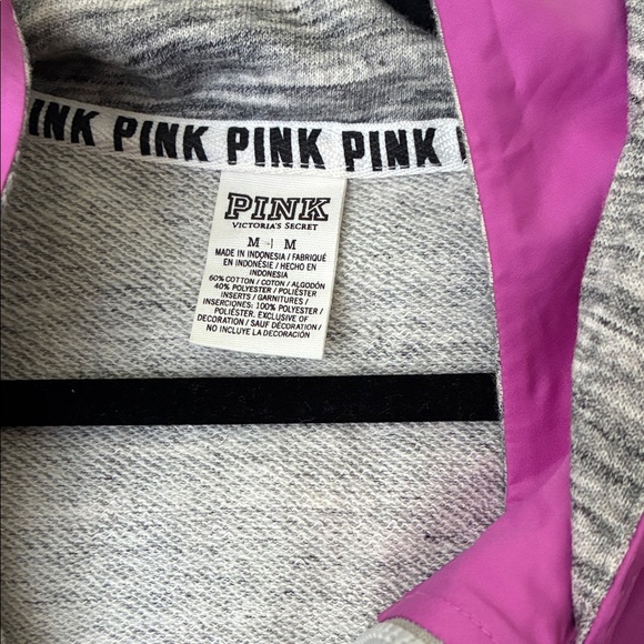 Victoria's Secret Pink and Gray Hoodie - Picture 2 of 4